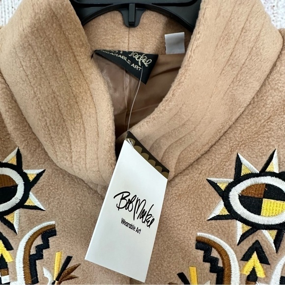 Vintage Bob Mackie women’s fleece  jacket 1X - Picture 4 of 9